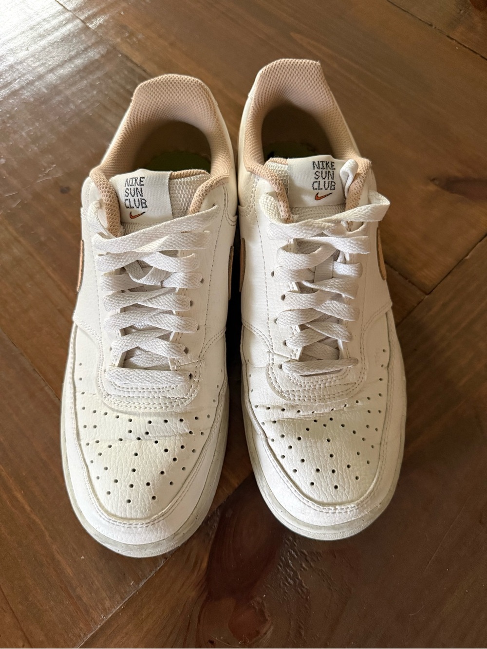 Nike Sun Club Women's Low-Top Sneakers in Beige and White
